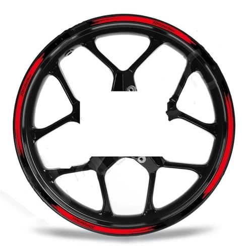 Radaufkleber Reflektierende Motorrad-Radaufkleber, Rim Decals, Wasserdichtes Zubehör Für Y&amaha Für XSR900 Für XSR155(Style 2)