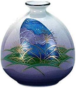 Kutani Yaki(Ware) Vase Traditional Japanese Ancient Yuzen Kimono Pattern