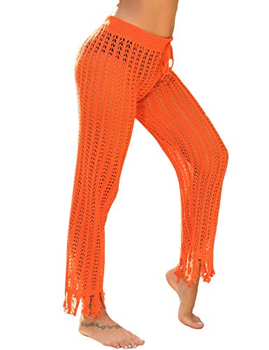 Blingfit Womens Casual Loose Fit with Drawstring Hollow Out Outfits Pants Yoga Pants Slacks - Thumbnail 2