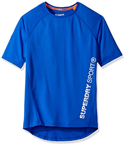 Superdry Men's Sports Active Relaxed Tee Shirt, Cobalt, Extra Large