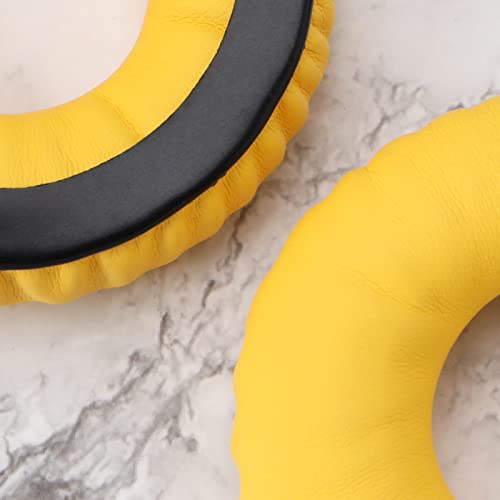 1 par de almohadillas para auriculares compatibles con Sennheiser HD25, HD25-II, HD25SP, HD25SP-II, repuesto de cuero y espuma, color amarillo miniatura 6