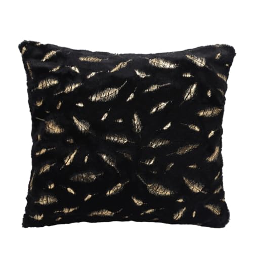 NUSSKACKA 装飾枕カバー抱き枕カバーソファ枕まくらは応接間に適用しますソファ農家ボヘミアン現代風抱き枕ベッド家の装飾(黒)