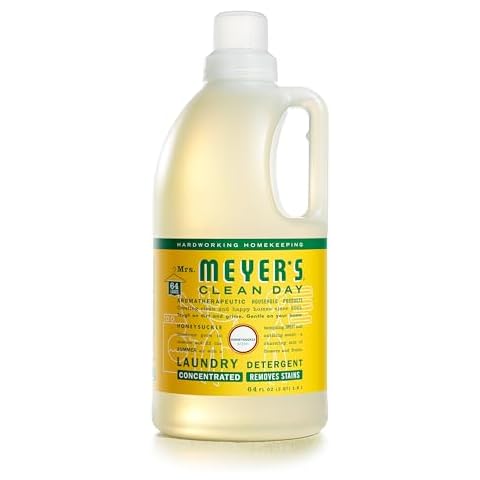 Mrs. Meyer's Liquid Laundry Detergent, Honeysuckle, 64 oz Cover