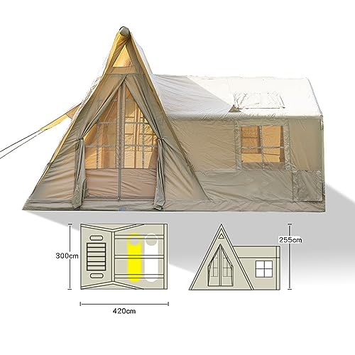 Carpa inflable grande para camping con protección solar miniatura 2