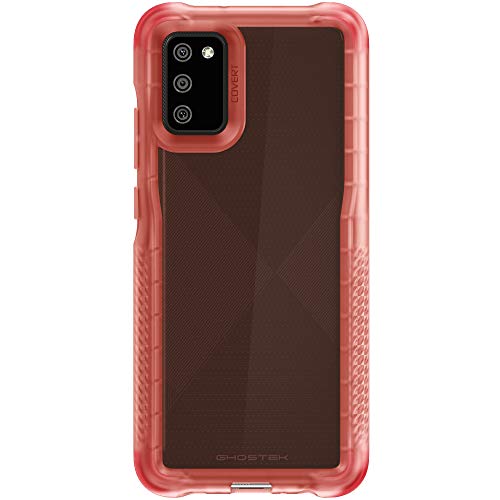 Image of Ghostek COVERT Samsung A02s Case with Clear Slim Fit Design and Anti-Slip Grip Bumper Premium Shockproof Protection Thin Protective Phone Covers Designed for 2021 Samsung Galaxy AO2s (6.5 Inch) (Pink)