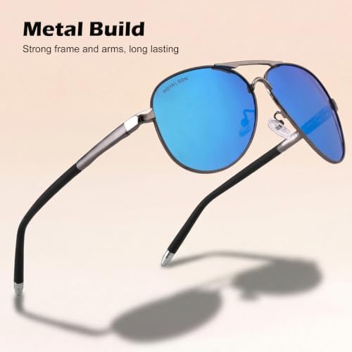 Image of ROYAL SON Men Aviator Polarization Sunglasses