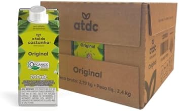 A Tal Da Castanha Bebida Vegetal Castanha de Caju Original, 200mL, 12 unidades