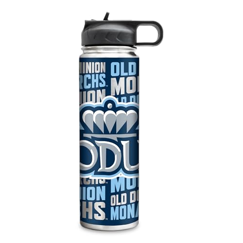 Rico Industries NCAA Old Dominion Monarchs 22oz Stainless Steel Tumbler with Lid - Great For Coffee, Tea, Water or Cocktails