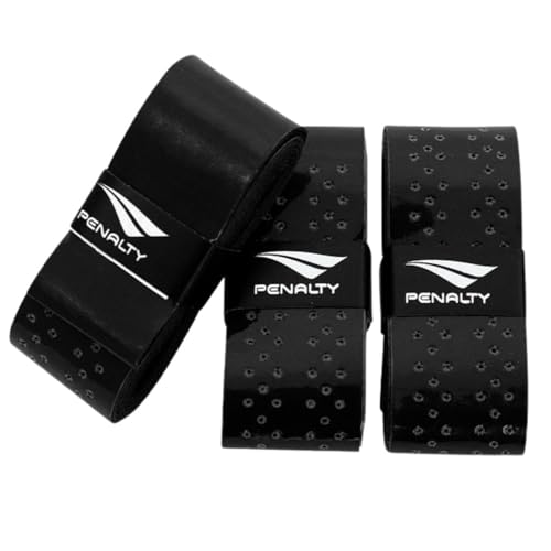 Raquete Overgrip Beach Tennis Penalty Tênis Fita Aderência Protetor Tape Profissional Kit 3 Und Preto