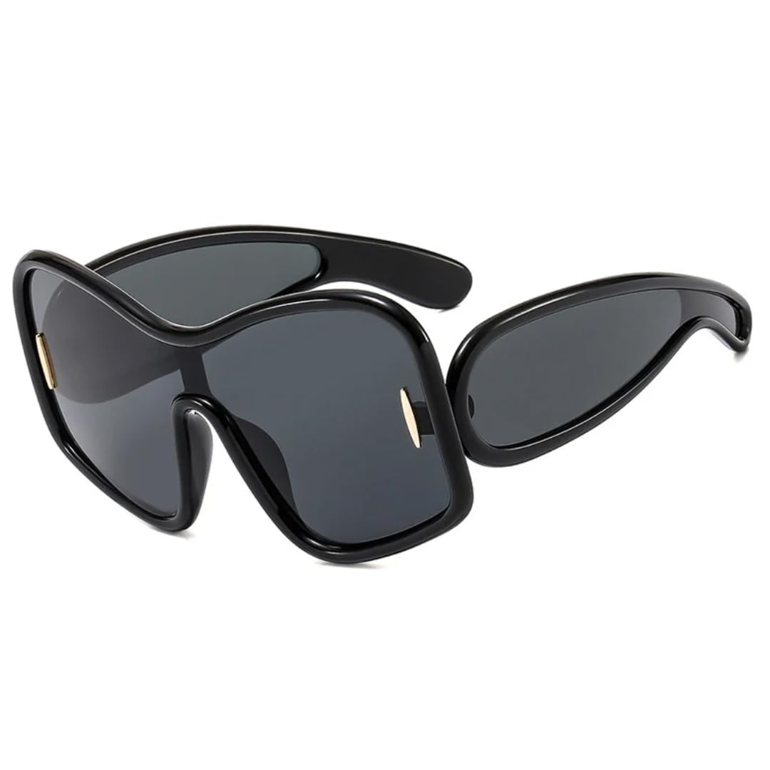 Lunettes de soleil rétro grand format pour stopper la fatigue oculaire