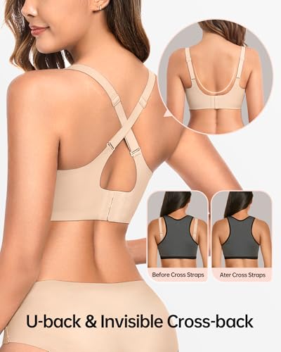 Wireless Bras for Women No Underwire Seamless Push Up Full Coverage Supportive Womens Bralettes Everyday Bra - Image 4