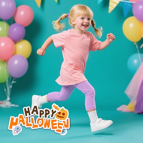 Disfraz Infantil Halloween 4 Piezas Rosa y Morado miniatura 6