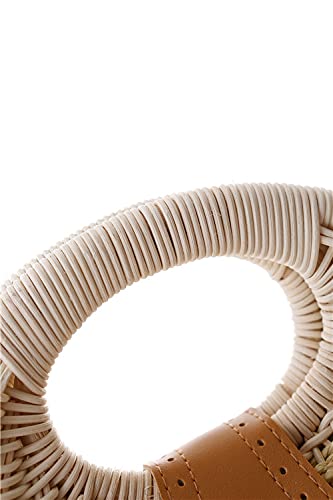 Borsa da spiaggia fatta a mano in paglia per le donne Borsa tote intrecciata estiva Borsa in rattan Hobo Boemia Vacanza Shell Box Borse