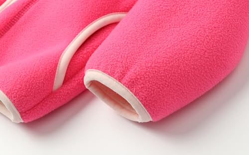 Image of LittleSpring Boys Girls Polar Fleece Jackets Fur Lined Zip Up Warm Winter Coat