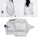 EVTSCAN Fencing Lame Adjustable Collar Three Dimensional Cutting Metal Right Hand Fencing Metallic Lame for Competition Training (50)
