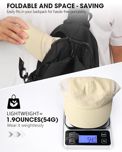 GXCROR Performance Baseball Cap for Men & Women - UPF 50+ Running Hat, Lightweight Quick-Dry Sports Hat for Golf, Hiking, Gym — view 6