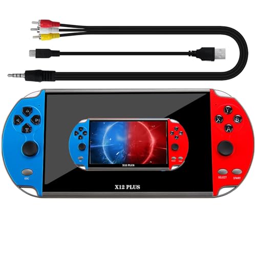 Multifunzionale-Questo X12 Plus non è solo una console di gioco, può anche essere collegato a una TV per le battaglie! Può essere collegato a un PC tramite un cavo USB e supporta Win2000/Vista/XP/Win7/Win8/Win10. Ci sono anche funzioni come lettore musicale, lettore video, fotocamera, DV, registratore, visualizzatore di foto, e-book, timer e calcolatorRegalo a sorpresa per bambini: questa console di gioco portatile sarà molto impressionante e significativa come regalo per bambini o adulti. Se avete domande sui nostri prodotti, non esitate a contattarci e risponderemo entro 24 ore