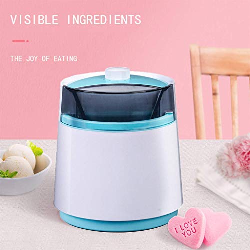 LLSS Automatische Eismaschine, Doppelschichtkühlung, tragbare Eismaschine, weicher gefrorener Joghurt, Fruchtsorbet-Sorbet-Maschine, gerätesicher, Tinnitus mit Milchblau – Bild 7