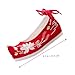 Imagen de Levemolo 1 Par Zapatos de Tela Bordados con Puntera levantada Zapatos Hanfu de Estilo Chino Trajes de Cosplay Sandalias Hanfu Chino Calzado Bordado Zapato Hanfu Piso Zapatillas Botas Cortas