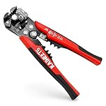 KAIWEETS Wire Strippers Electrical, 3 in 1 Wire Cutters, Electrical Tools Terminal Crimper for Electricians, Circuit, Distribution Box Repair, AWG 10-22, Pressure Adjust Rotary Switch, SK5 Cutter