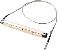YARNOW Captador de guitarra baixo USB para acessórios de instrumento baixo acústico, acessório elétrico, captador piezo musical, baixo, piezo, baixo, piezo, ponte, captador de baixo vertical prata