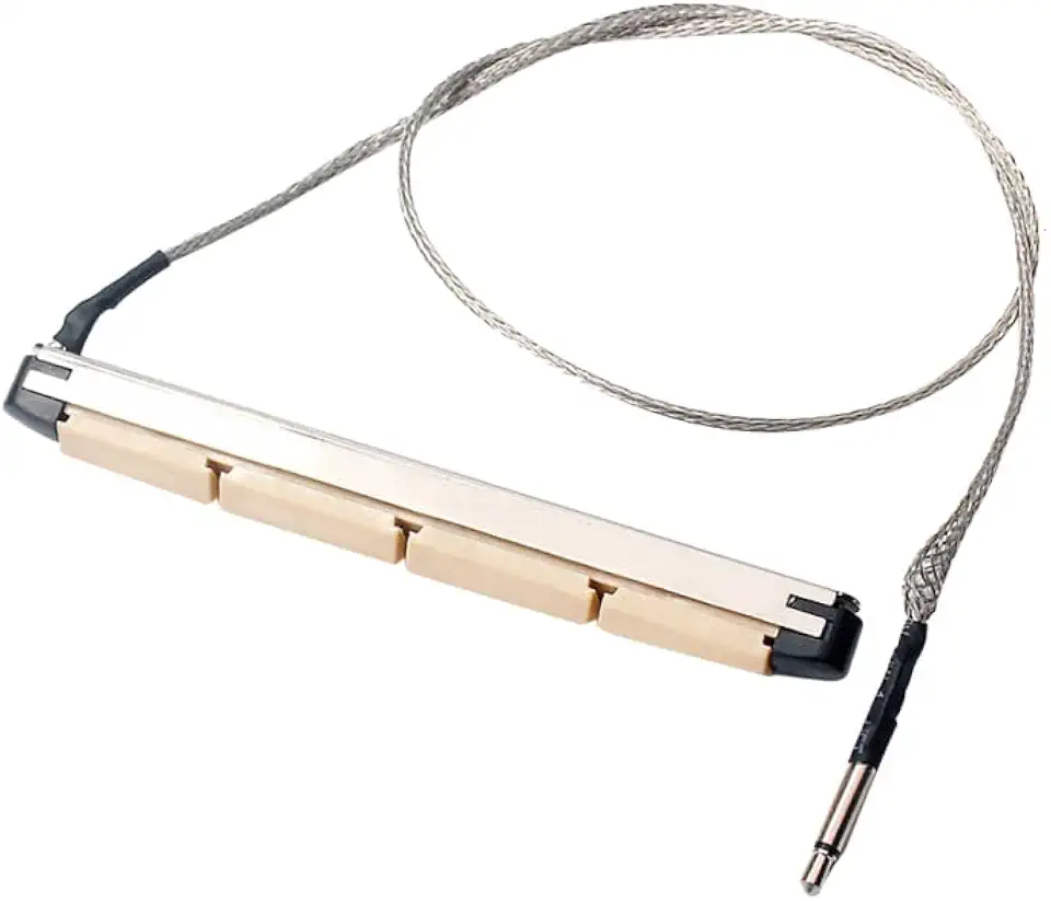 YARNOW Captador de guitarra baixo USB para acessórios de instrumento baixo acústico, acessório elétrico, captador piezo musical, baixo, piezo, baixo, piezo, ponte, captador de baixo vertical prata