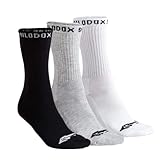 SMILODOX Unisex Tennissocken High Cut 3er Pack White für Sport und Freizeit aus Baumwolle - Accessoire mit Print, Größe:35 - 38, Color:Weiß
