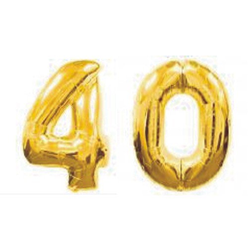 Palloncini giganti d'oro 40 numeri