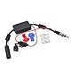 Bingfu Autoradio Antenne Signal Verstärker, FM Signal Booster Antennenverstärker 12V Stromversorgung DIN Stecker Adapter für Fahrzeug LKW SUV Autoradio Stereo Media Head Unit Empfänger