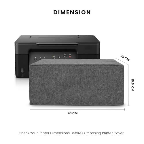 Image of Alifiya Dust Proof Washable Printer Cover for Canon Pixma G3730 All-in-one Inktank - Grey