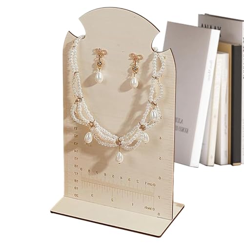 Soporte de exhibición de medición de aretes | Estante para aretes de joyería | Soporte de madera para pendientes, estante de aretes de madera, exhibición de medición de aretes de pie para exhibición