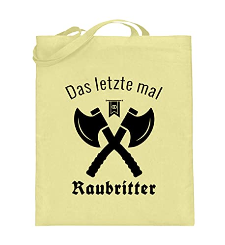 Sac en toile de jute jaune clair 38x42 cm avec de longues anses confortables