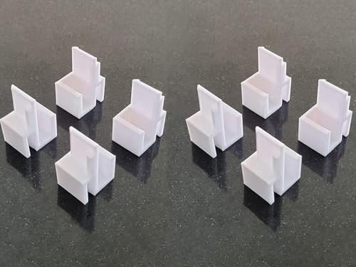 Lot de 8 Guides pour Porte Coulissante Placard Rails Form/Optimum