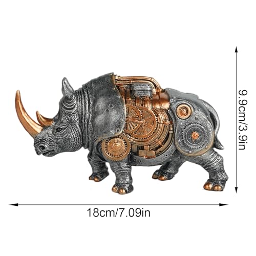 Statues d'animaux style punk sur une étagère : créez un salon chaleureux et atypique