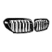 swaiwai Front Grill Fit BMW 5. Seria M5 G31 520I 530I 540i 2-listwa czarna przednia kratka nerek pasuje do G30 G31 2016-2019 4-DRZWI