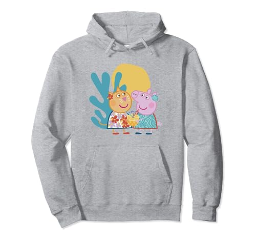 Sweat Peppa Pig Garçon Fille Pull Capuche Enfant Motif Portrait Tropical