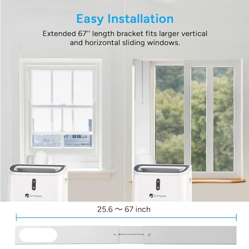 Image of DR.PREPARE 14,000 BTU Portable Air Conditioner with WiFi Enabled, Cooling, Dehumidifier, Fan & Sleep Modes 4-in-1 Portable AC w /Remote Control & 67'' Window Kit, Cools Up To 700 sq. ft, 1-24H Timers