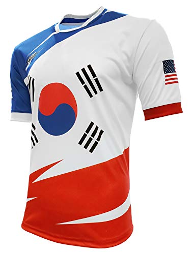 Arza Sports Korea And Usa Fan Jersey (Medium) White thumb #2