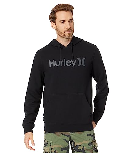 Hurley MFT0011590H010XL One & Only Solid Fleece Pullover Hoodie Black 1 XL Black XL