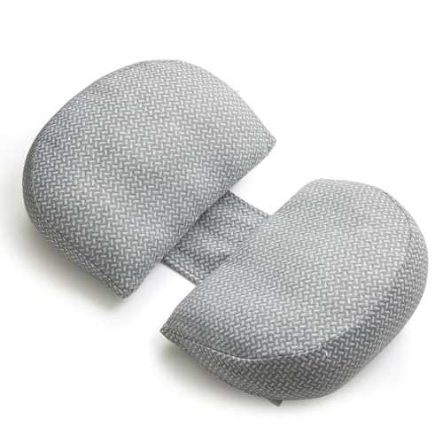 momcozy Tragbares Schwangerschaftskissen – W-förmiges...