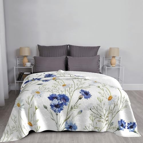 Couverture polaire fleurs contre le froid : retrouvez un canapé confortable doux et chaud