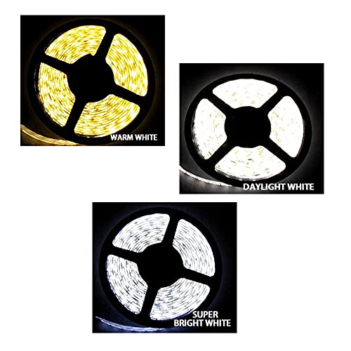 Tira de luz LED flexible blanca día 16 pies miniatura 2