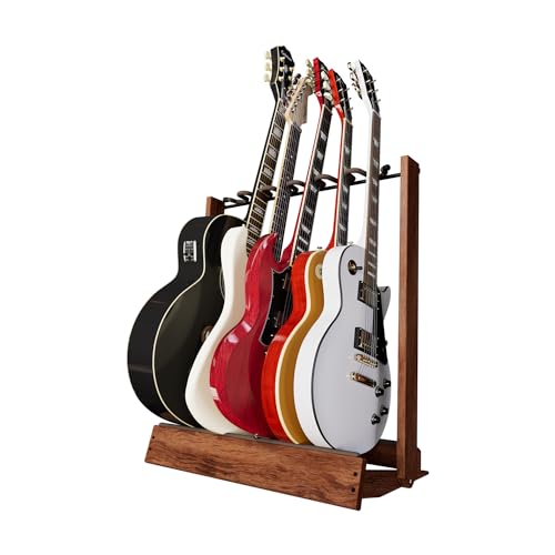 String Swing Guitar Stand, Multi Guitar Rack for Acoustic, Electric, Bass Guitars, Hand Welded Steel...