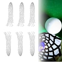 Changyeah 6 Stück Billardtischtaschen,Billardnetz,ausgehöhlte Taschennetze,Baumwollfaden Billard Mesh Tasche,für das Billardtraining,Billard Tischtasche, Billard Netz Tasche(Weiß)