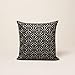 MADURA - Housse de Coussin ARDECO - Noir et Argent - 40x40 cm