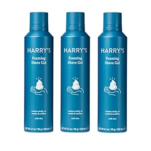 Harry’s Shave Gel – Shaving Gel with an Aloe Enriched Formula – 3 pack (6.7oz)