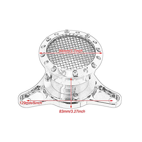 HDBUBALUS Filtro de ar cromado Velocity Stack para Harley Sportster Iron XL883 XL1200 Custom