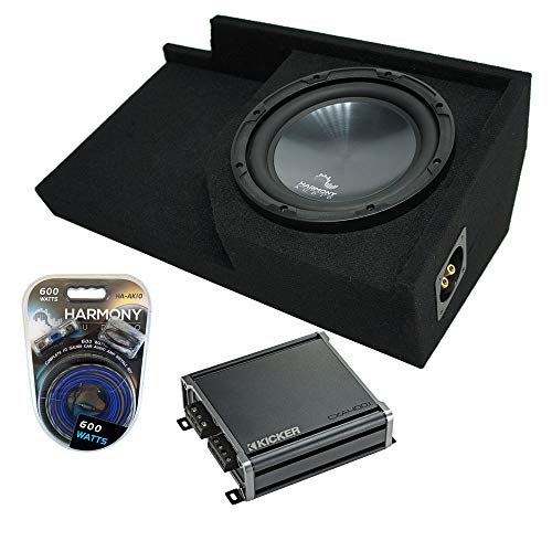 Harmony Audio R124 Bundle Compatible with GMC Sierra Ext Cab Truck 1988-1998 Single 12