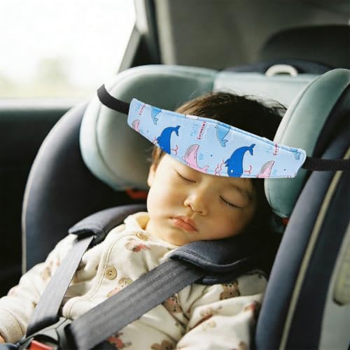 Soporte de cabeza para asiento de bebé con banda ajustable 2 piezas miniatura 2