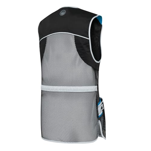 Image of Beretta Unisex Full Mesh Shooting Vest - Breathable Lightweight Competition Vest with Cartridge Pockets & Comfortable Fit | Breathable, lightweight apparel, with cartridge pockets, comfortable fit